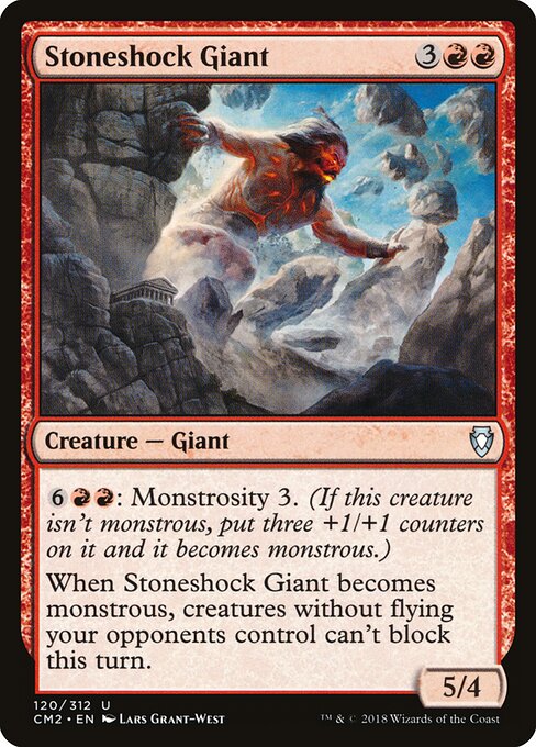 Stoneshock Giant - Commander Anthology Volume II (#120) - Illustrated by Lars Grant-West - Magic: The Gathering Card