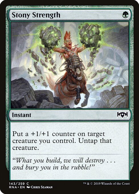 Stony Strength - Ravnica Allegiance Magic card