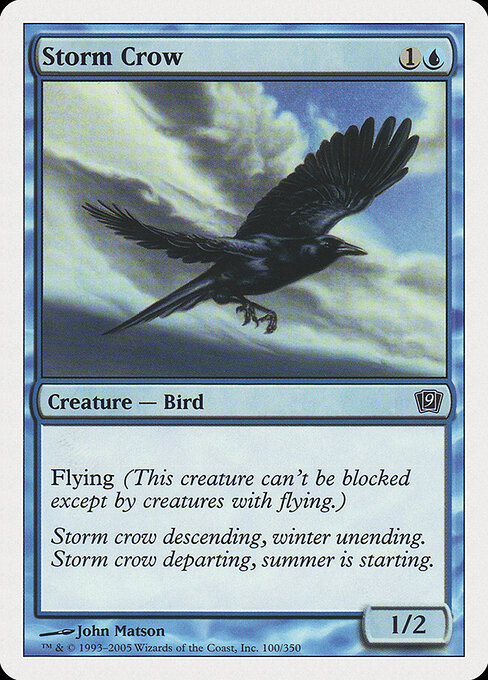 Storm Crow - Ninth Edition Magic card