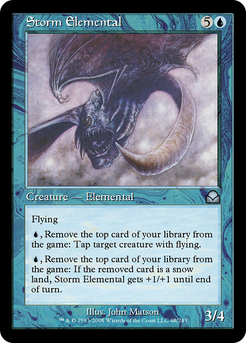 Storm Elemental - Masters Edition II Magic card