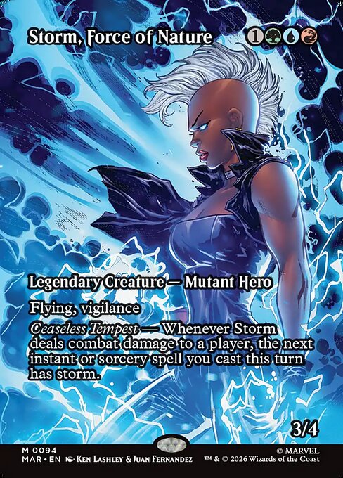 Storm, Force of Nature - Marvel Universe Magic card
