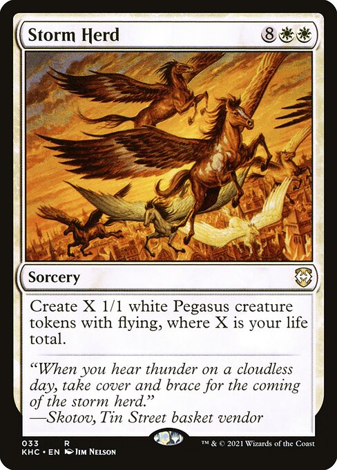 Storm Herd - Kaldheim Commander (#33) - Illustrated by Jim Nelson - Magic: The Gathering Card
