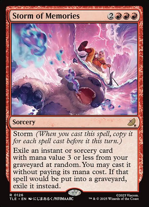 Sturm der Erinnerungen (Storm of Memories) - Avatar: The Last Airbender Eternal (#126) - Illustrated by NIJIMAARC - Magic: The Gathering Card