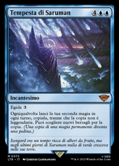 Sarumans Sturm (Storm of Saruman) - The Lord of the Rings: Tales of Middle-earth (#72) - Illustrated by Lorenzo Lanfranconi - Magic: The Gathering Card