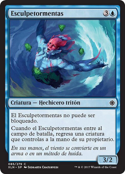 Escultor de Tempestades (Storm Sculptor) - Ixalan (#85) - Illustrated by Sidharth Chaturvedi - Magic: The Gathering Card