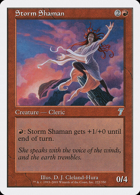 Storm Shaman - Seventh Edition Magic card