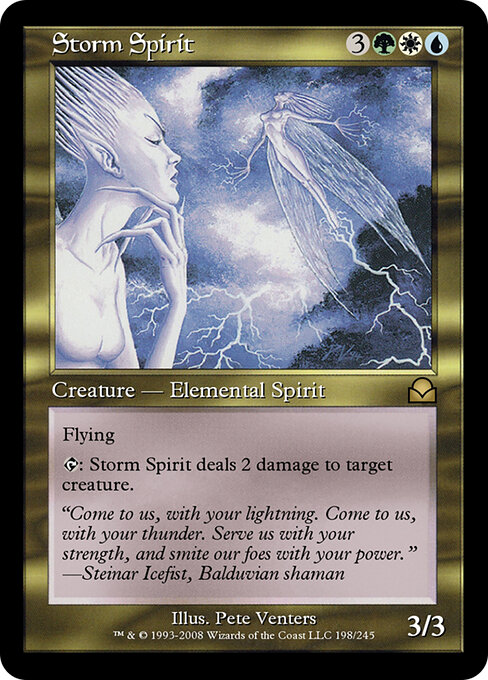 Storm Spirit - Masters Edition II Magic card