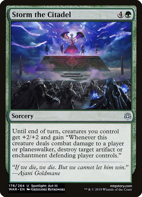 Storm the Citadel - War of the Spark Magic card