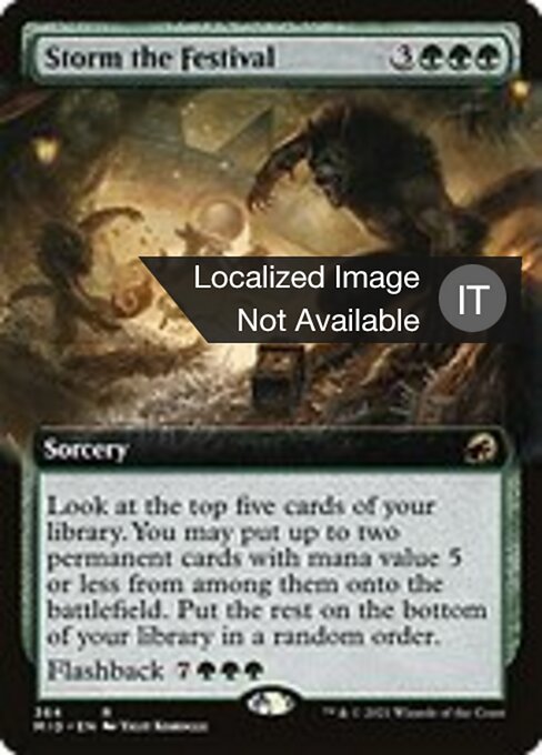축제 난입 (Storm the Festival) - Innistrad: Midnight Hunt (#200) - Illustrated by Yigit Koroglu - Magic: The Gathering Card