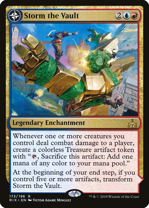 Storm the Vault // Vault of Catlacan - Rivals of Ixalan Magic card