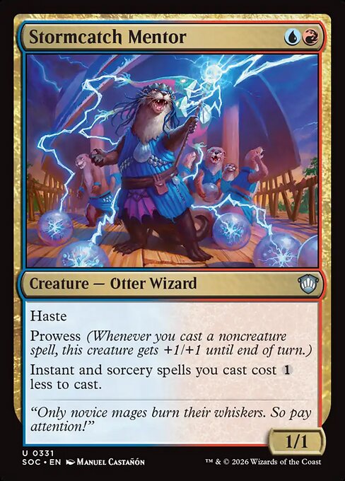 Stormcatch Mentor - Secrets of Strixhaven Commander Magic card