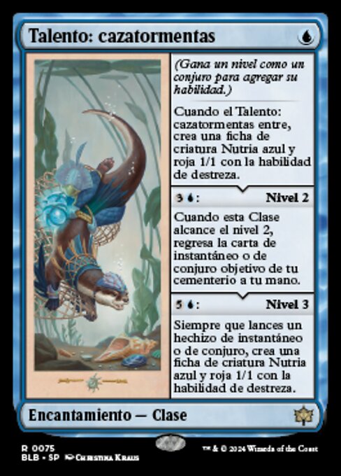 Sturmjägertalent (Stormchaser's Talent) - Bloomburrow (#75) - Illustrated by Christina Kraus - Magic: The Gathering Card