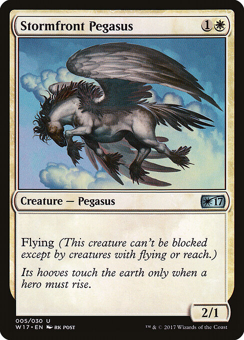 Stormfront Pegasus - Welcome Deck 2017 (#5) - Illustrated by rk post - Magic: The Gathering Card