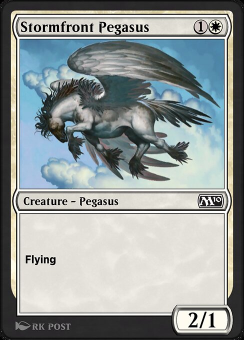 Stormfront Pegasus - Jumpstart: Historic Horizons (#778) - Illustrated by rk post - Magic: The Gathering Card