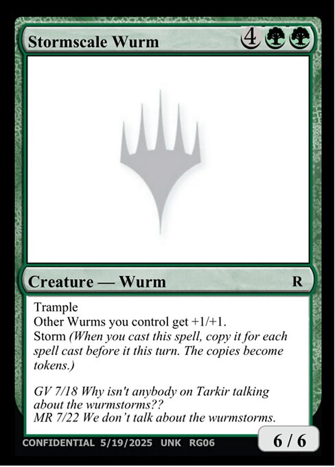 Stormscale Wurm - Unknown Event Magic card