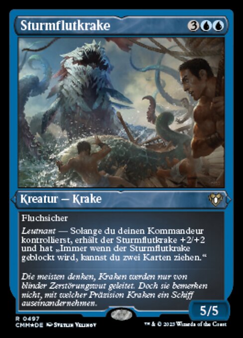 Kraken della Mareggiata (Stormsurge Kraken) - Commander 2014 (#18) - Illustrated by Svetlin Velinov - Magic: The Gathering Card