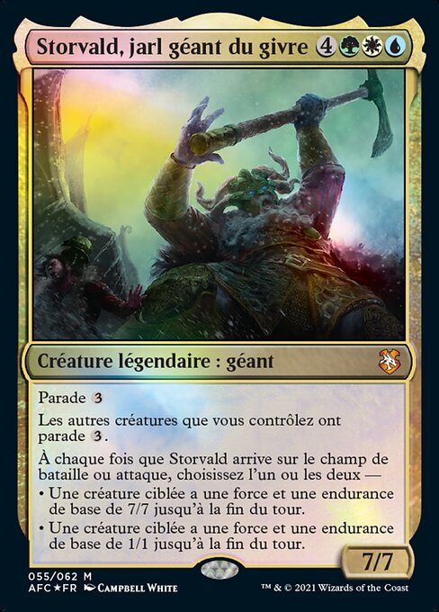 Storvald, jarl géant du givre (Storvald, Frost Giant Jarl) - Forgotten Realms Commander (#55) - Illustrated by Campbell White - Magic: The Gathering Card