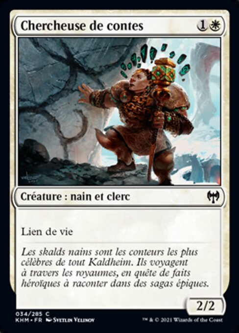 Chercheuse de contes (Story Seeker) - Kaldheim (#34) - Illustrated by Svetlin Velinov - Magic: The Gathering Card
