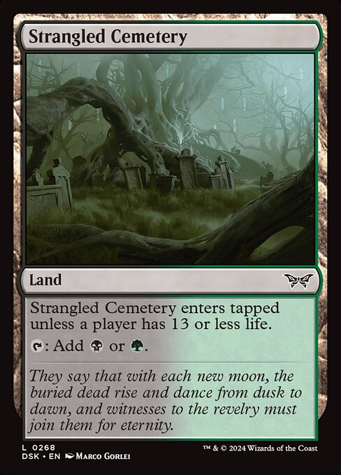 Strangled Cemetery - Duskmourn: House of Horror Magic card