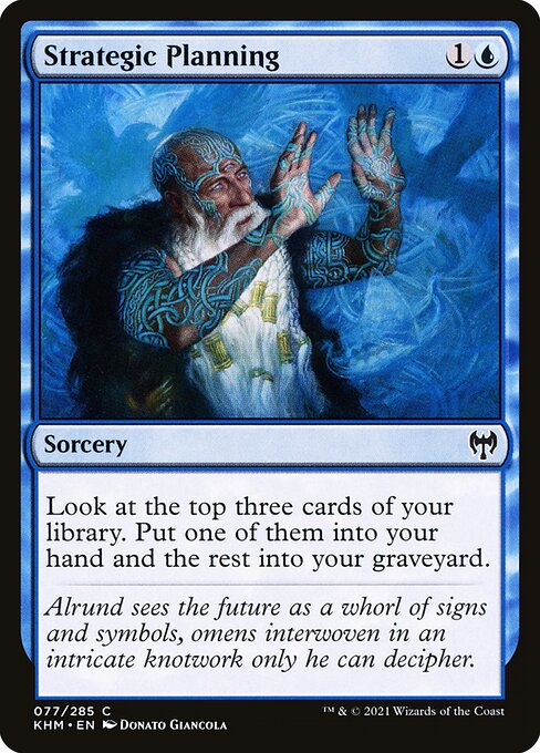 Strategic Planning - Kaldheim Magic card