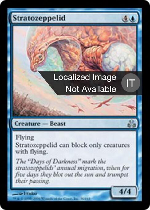 Stratozeppelide (Stratozeppelid) - Guildpact (#36) - Illustrated by Ittoku - Magic: The Gathering Card