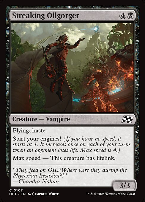 Streaking Oilgorger - Aetherdrift Magic card