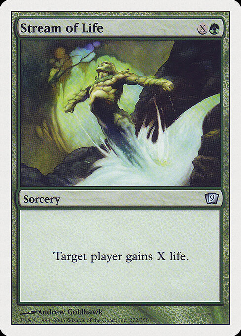 Stream of Life - Ninth Edition Magic card