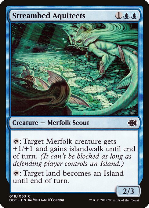 Streambed Aquitects - Duel Decks: Merfolk vs. Goblins Magic card