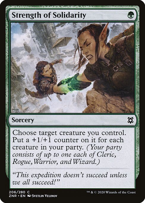 Strength of Solidarity - Zendikar Rising Magic card