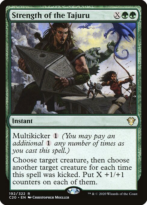 Forza dei Tajuru (Strength of the Tajuru) - Commander 2020 (#192) - Illustrated by Christopher Moeller - Magic: The Gathering Card