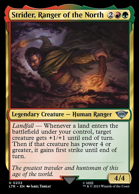 Strider, Ranger of the North - The Lord of the Rings: Tales of Middle-earth Magic card