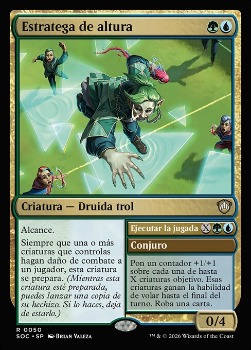 Striding Shotcaller // Run the Play - Secrets of Strixhaven Commander (#50) - Illustrated by Brian Valeza - Magic: The Gathering Card