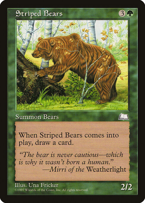 Striped Bears - Weatherlight Magic card