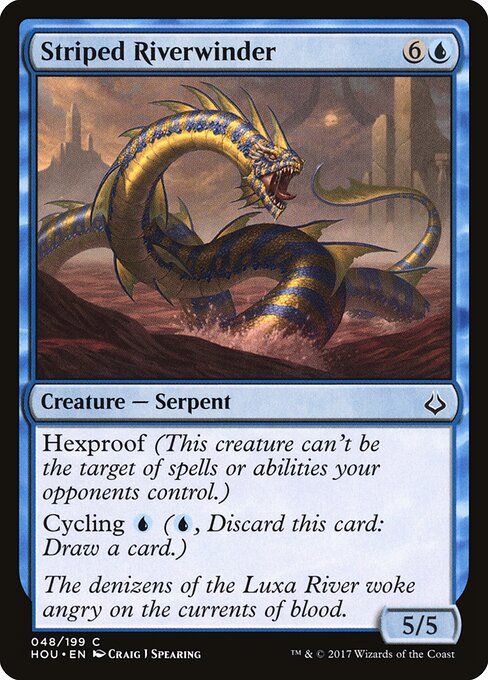 Striped Riverwinder - Hour of Devastation Magic card