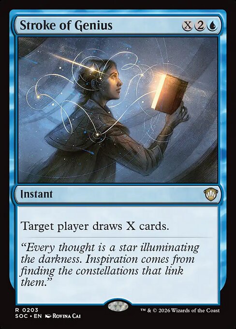 Stroke of Genius - Secrets of Strixhaven Commander Magic card