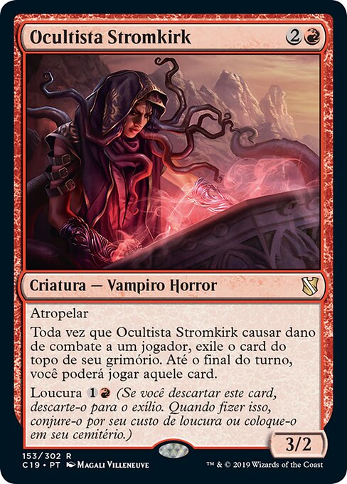 Stromkirch-Okkultistin (Stromkirk Occultist) - Eldritch Moon (#146) - Illustrated by Magali Villeneuve - Magic: The Gathering Card