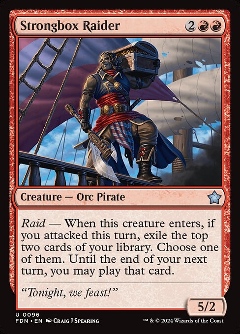 Strongbox Raider - Foundations Magic card