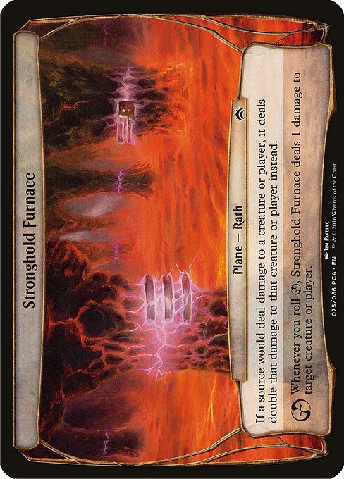 Fornace della Fortezza (Stronghold Furnace) - March of the Machine Commander (#160) - Illustrated by Jim Pavelec - Magic: The Gathering Card