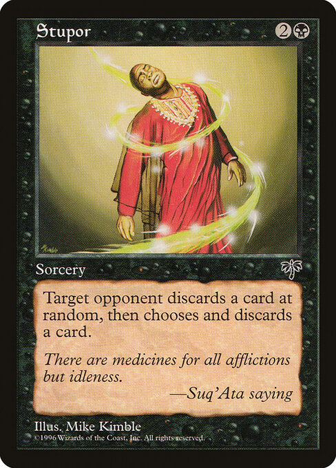 Estupor (Stupor) - Time Spiral Timeshifted (#48) - Illustrated by Mike Kimble - Magic: The Gathering Card