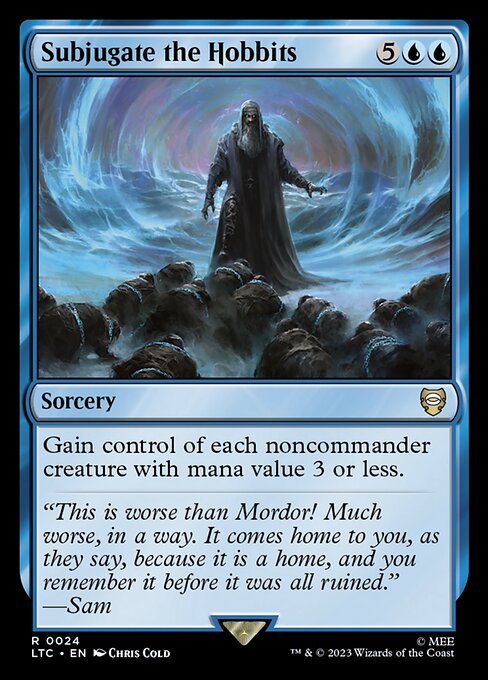 Subjugate the Hobbits - Tales of Middle-earth Commander Magic card