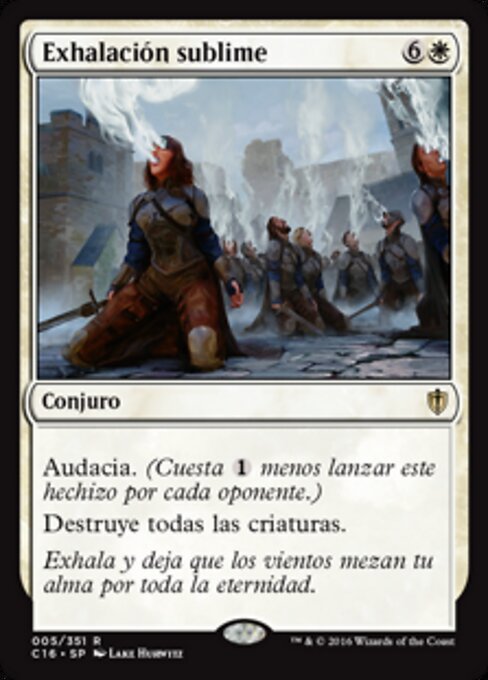 升灵吐息 (Sublime Exhalation) - Commander 2016 (#5) - Illustrated by Lake Hurwitz - Magic: The Gathering Card