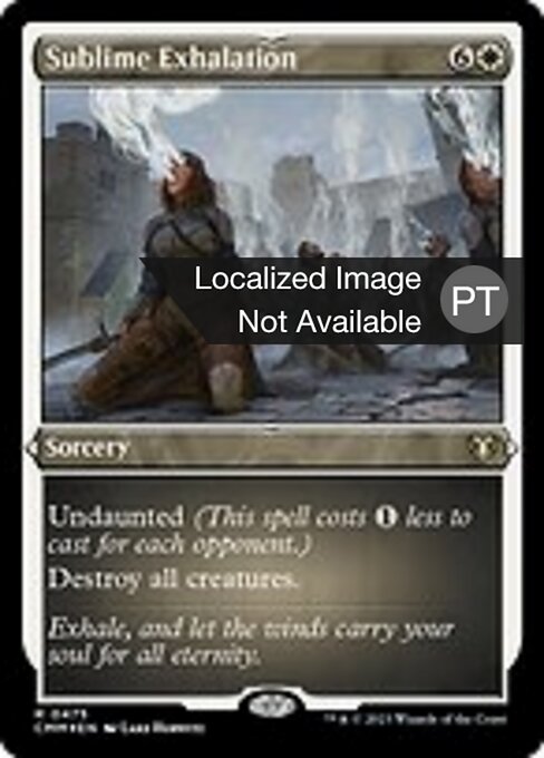 升灵吐息 (Sublime Exhalation) - Commander Masters (#475) - Illustrated by Lake Hurwitz - Magic: The Gathering Card