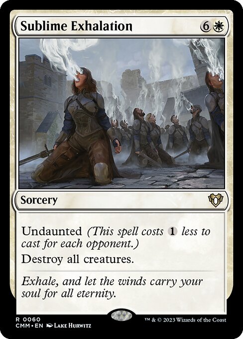 Sublime Exhalation - Commander Masters Magic card