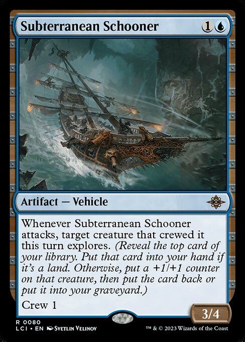 Subterranean Schooner - The Lost Caverns of Ixalan (#80) - Illustrated by Svetlin Velinov - Magic: The Gathering Card