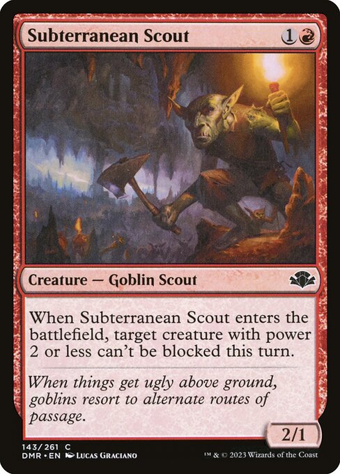 Subterranean Scout - Dominaria Remastered Magic card