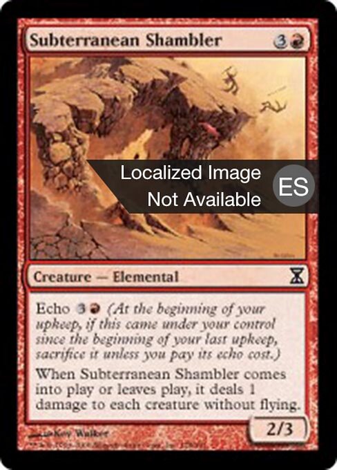 Trôpego Subterrâneo (Subterranean Shambler) - Time Spiral (#178) - Illustrated by Kev Walker - Magic: The Gathering Card