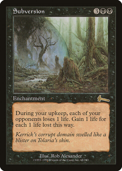 Subversion - Urza's Legacy Magic card