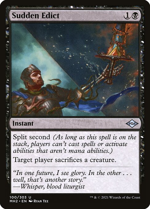 Sudden Edict - Modern Horizons 2 Magic card