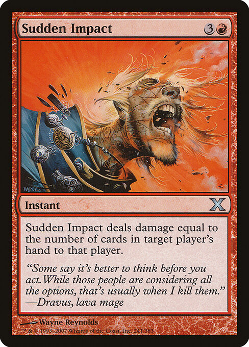 Sudden Impact - Tenth Edition Magic card