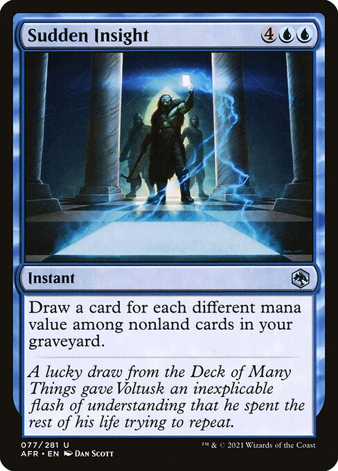 Sudden Insight - Adventures in the Forgotten Realms Magic card